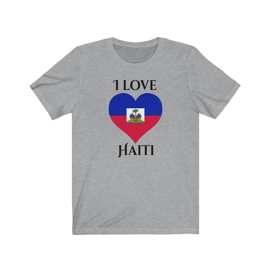 Haiti Heart Flag Premium Tee 1 - Unisex