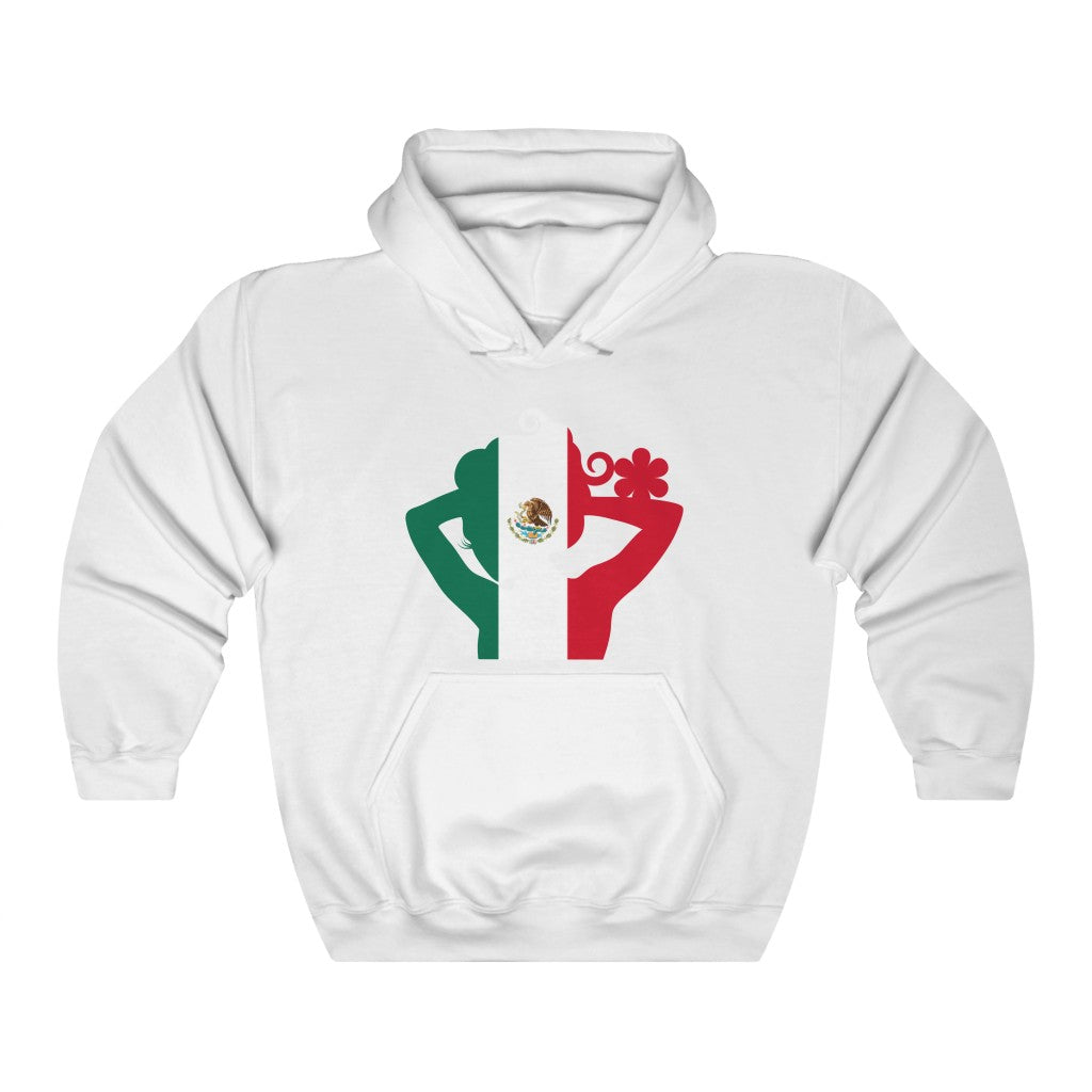 Mexico Lady Flag Hoodie Sweatshirt - Unisex