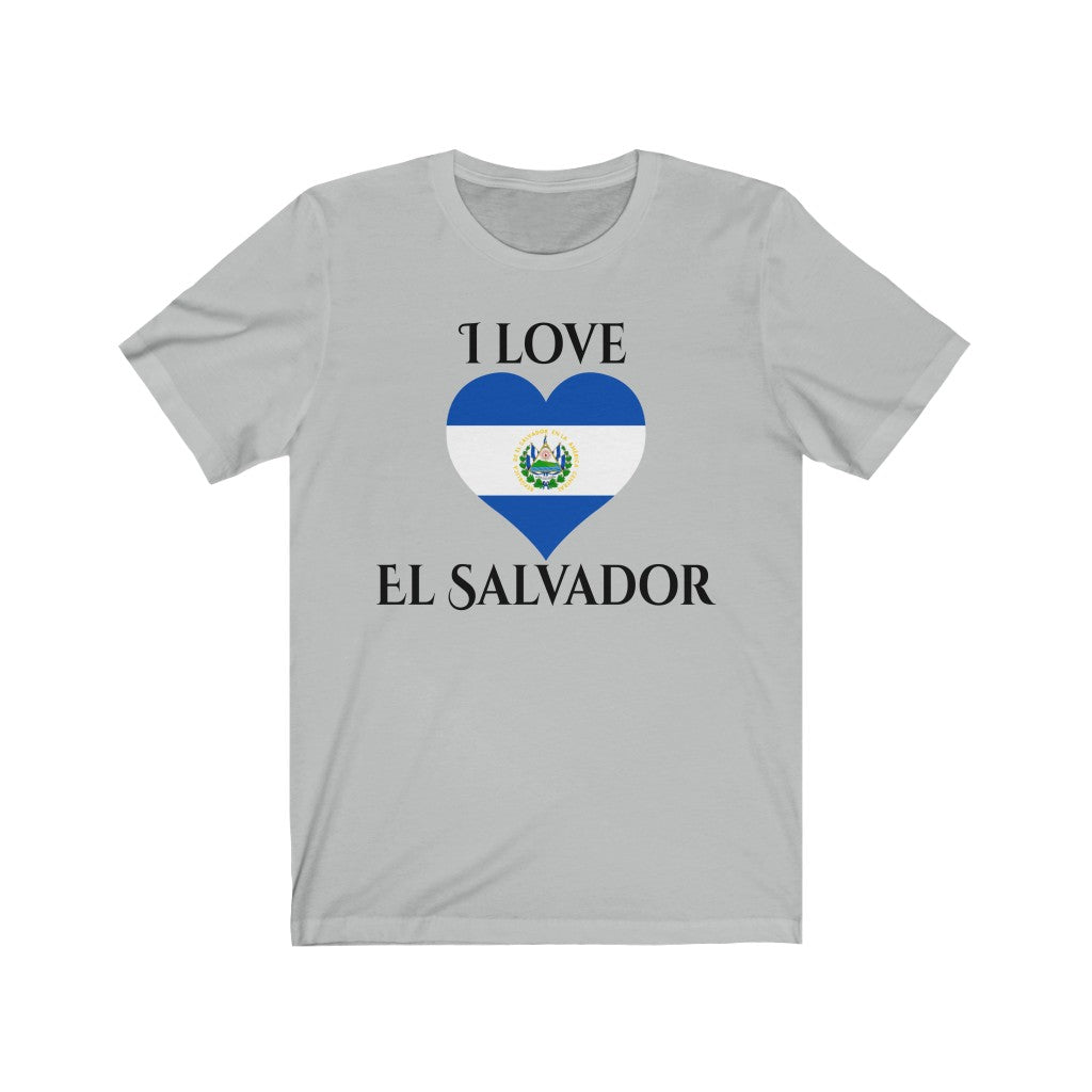 El Salvador Heart Flag Premium Tee 1 - Unisex