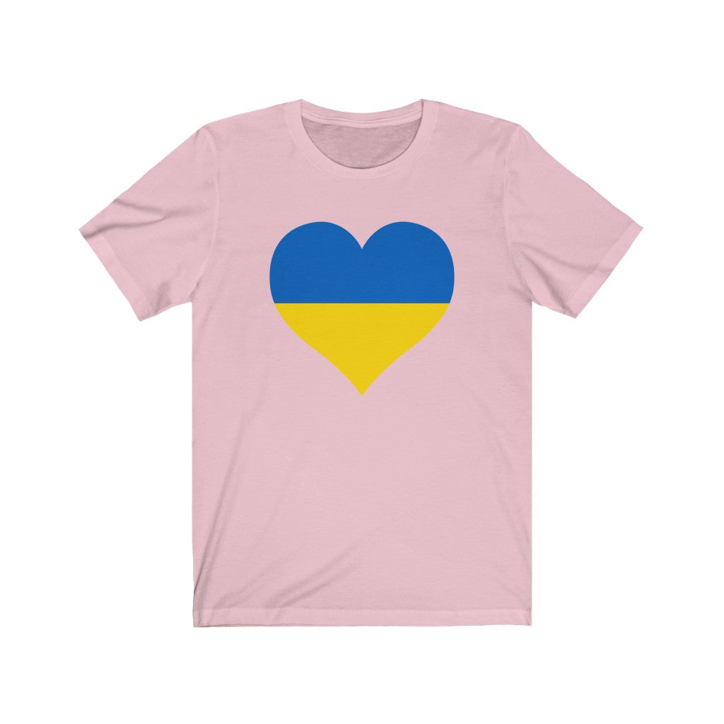 Ukraine Heart Flag Premium Tee - Unisex