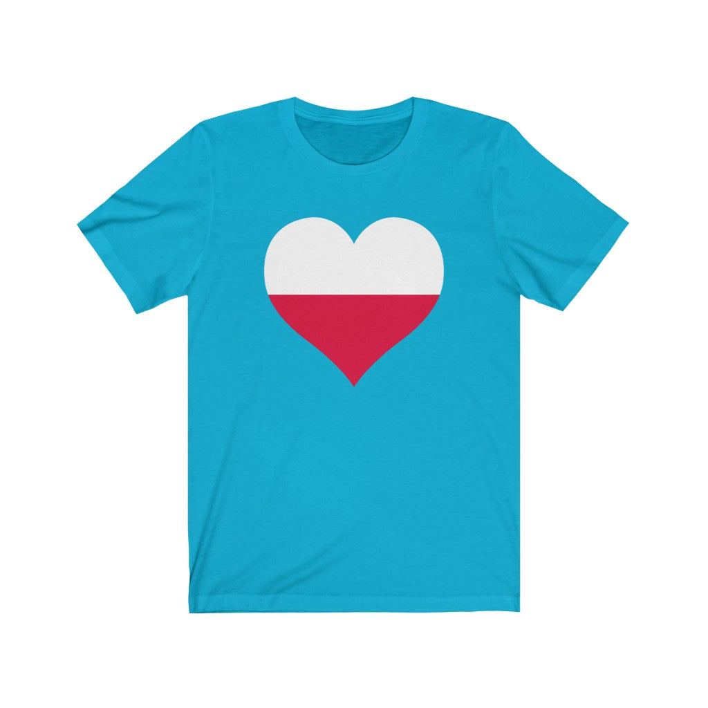 Poland Heart Flag Premium Tee - Unisex