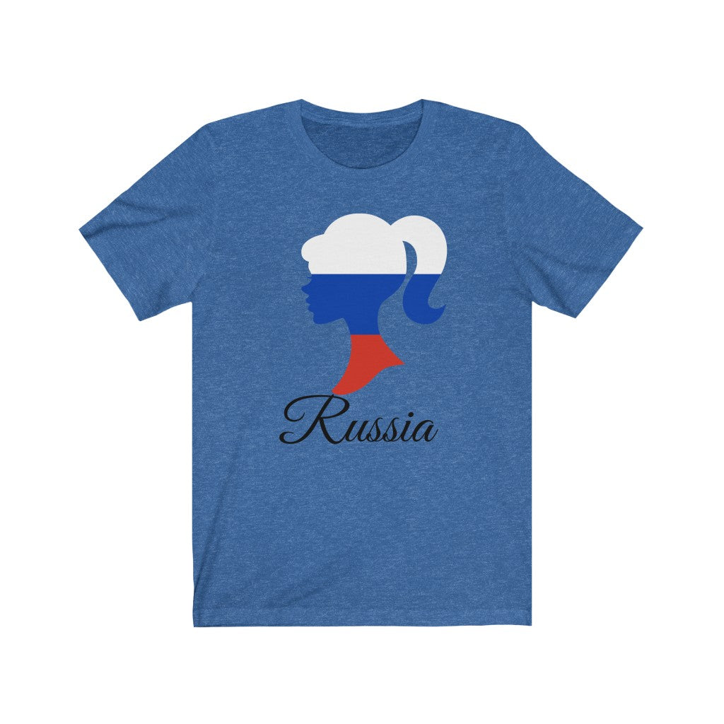 Russia Girl Flag Premium Tee 1 - Unisex