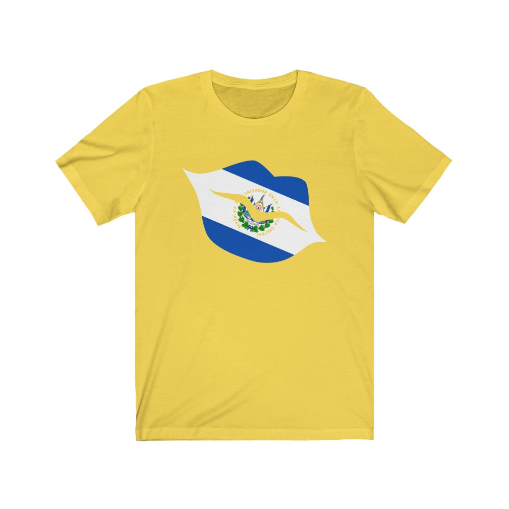 El Salvador Lips Flag Premium Tee - Unisex