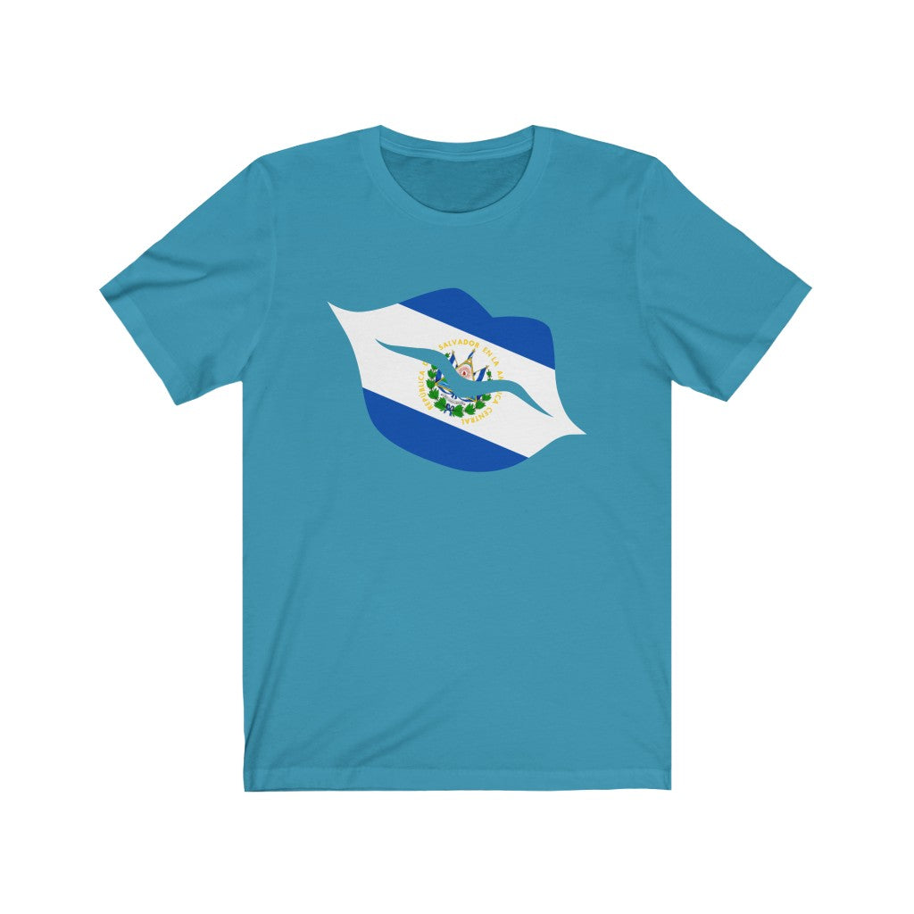 El Salvador Lips Flag Premium Tee - Unisex