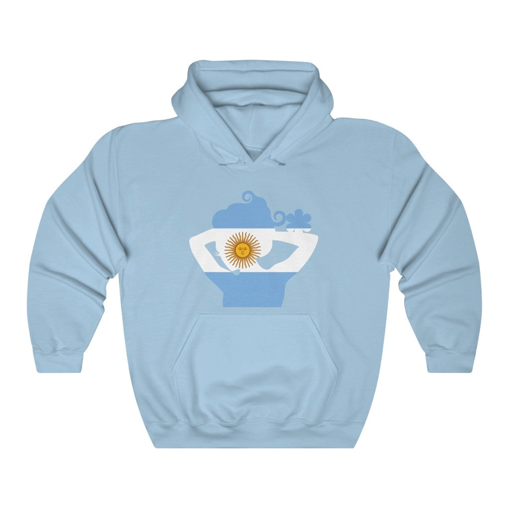 Argentina Lady Flag Hoodie Sweatshirt - Unisex
