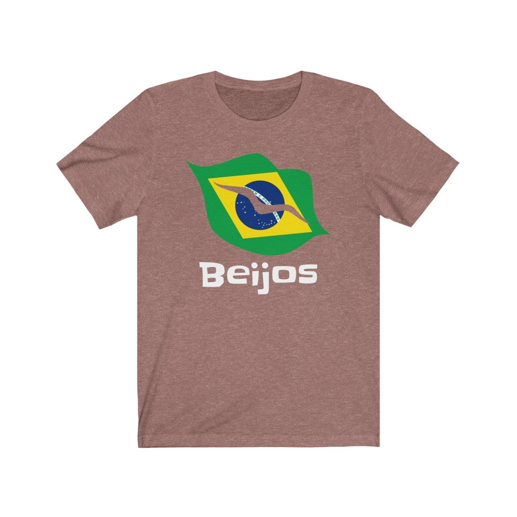 Brazil (Beijos) Lips Flag Premium Tee 2 - Unisex
