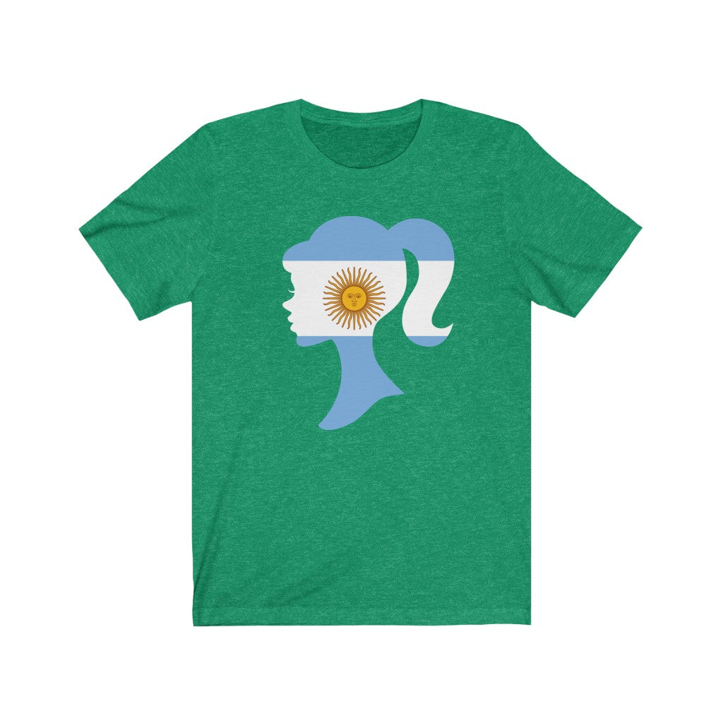 Argentina Girl Flag Premium Tee - Unisex