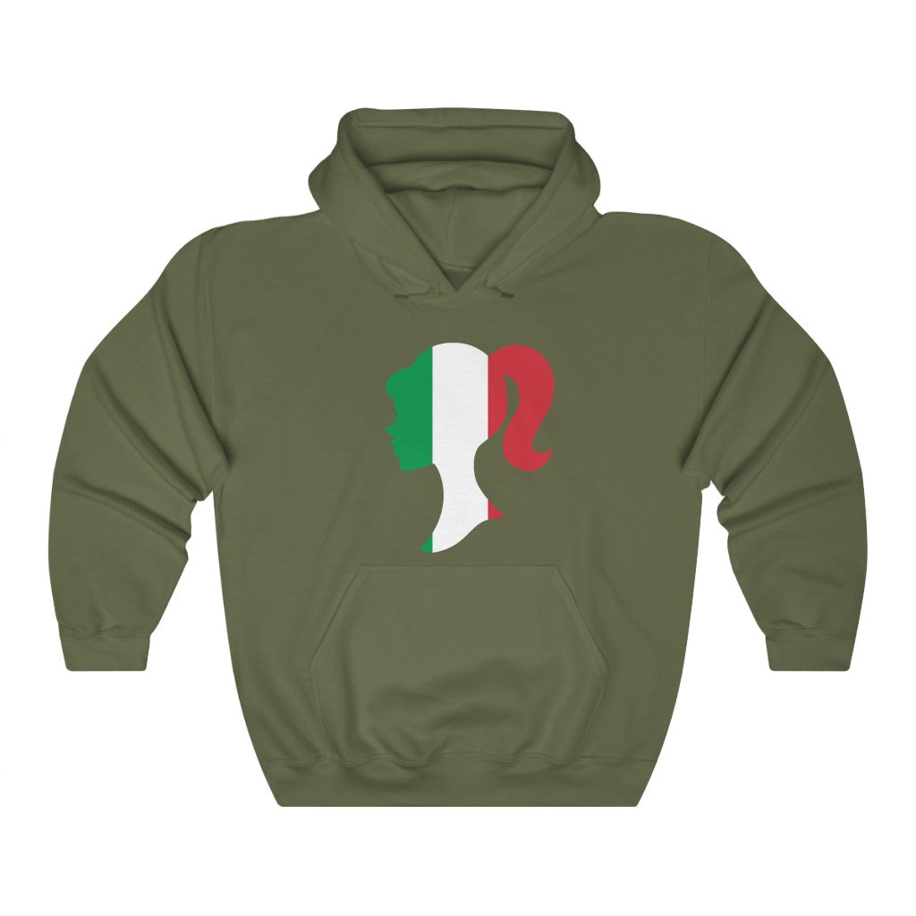 Italy Girl Flag Hoodie Sweatshirt - Unisex