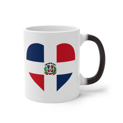 Dominican Republic Heart Color Changing Mug