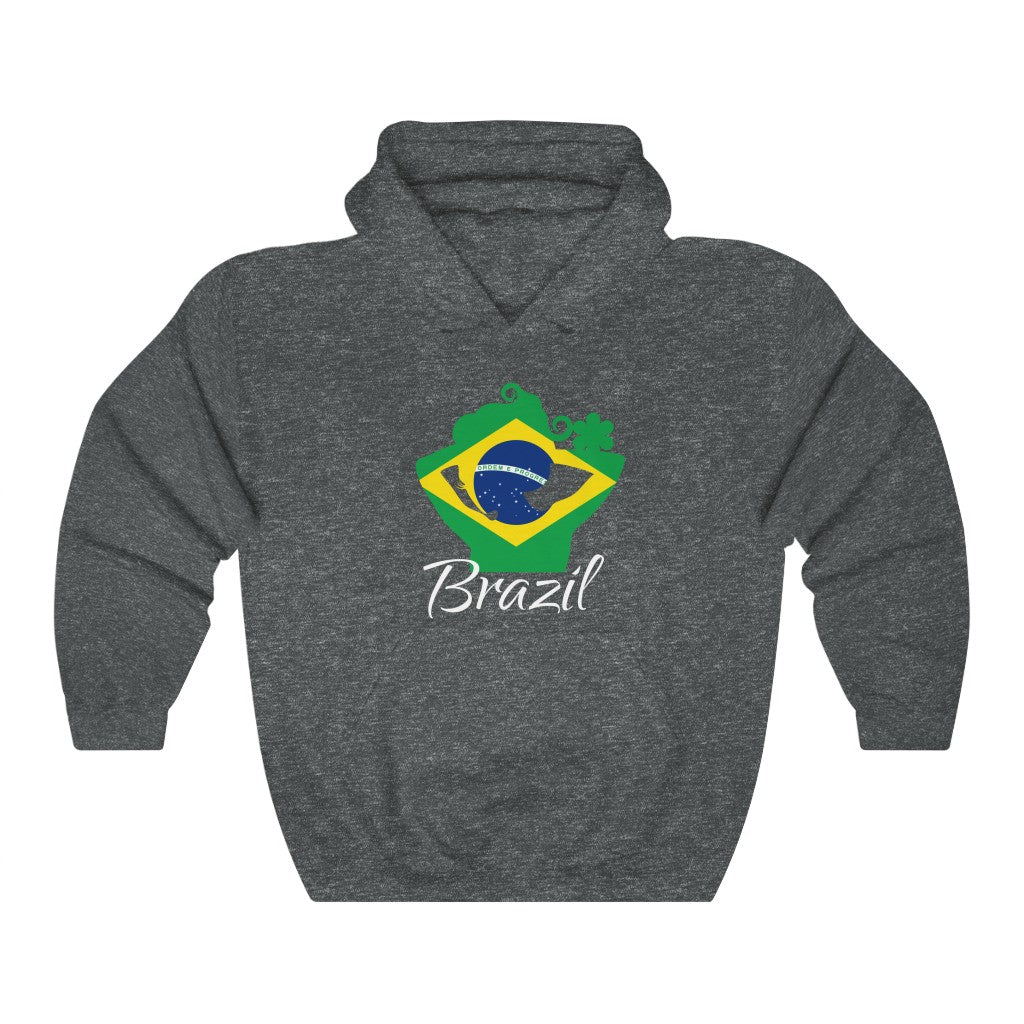 Brazil Lady Flag Hoodie Sweatshirt 2 - Unisex