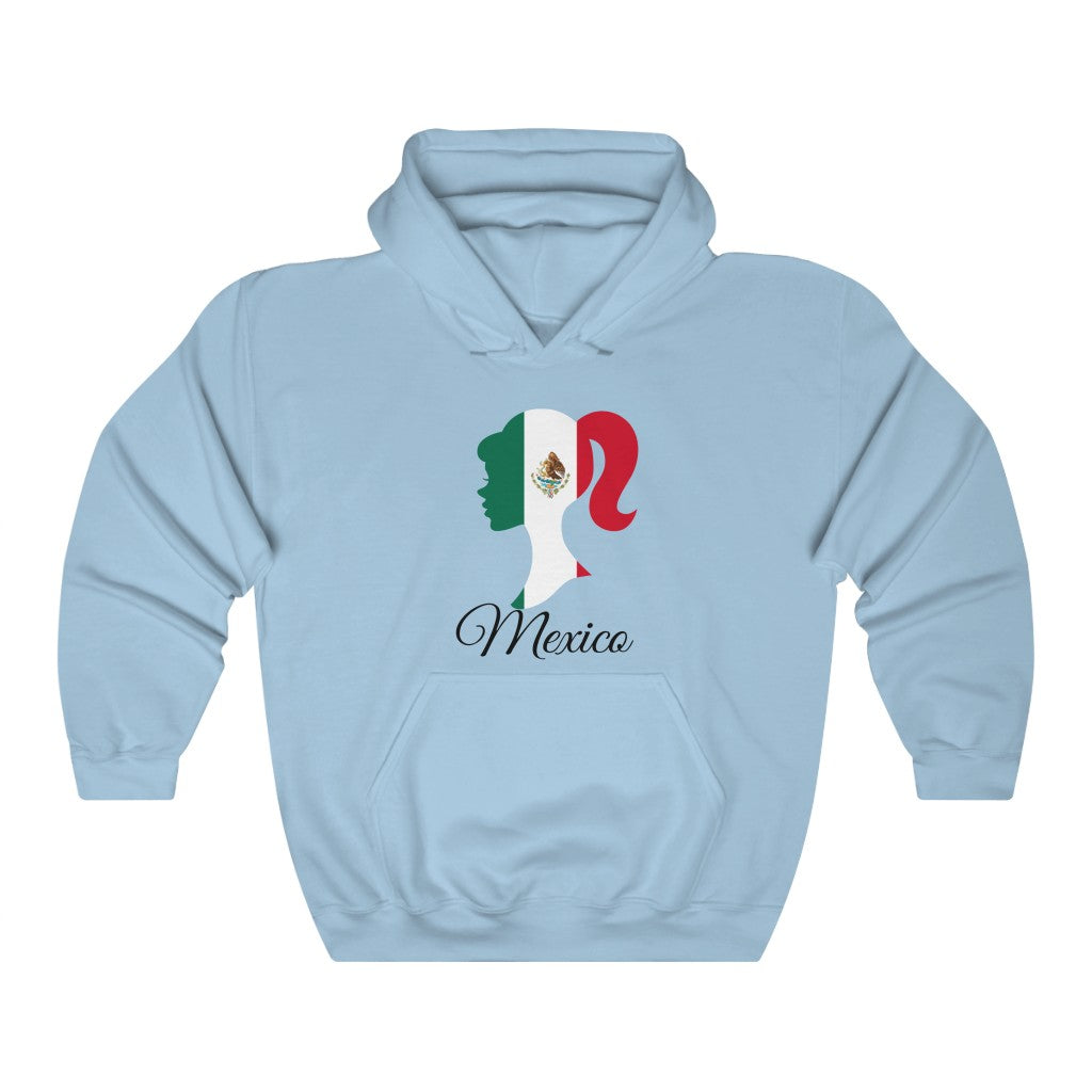Mexico Girl Flag Hoodie Sweatshirt 1 - Unisex
