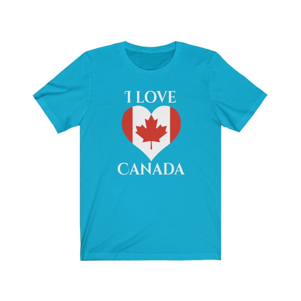 Canada Heart Flag Premium Tee 2 - Unisex
