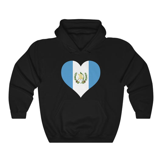 Guatemala Heart Flag Hoodie Sweatshirt - Unisex
