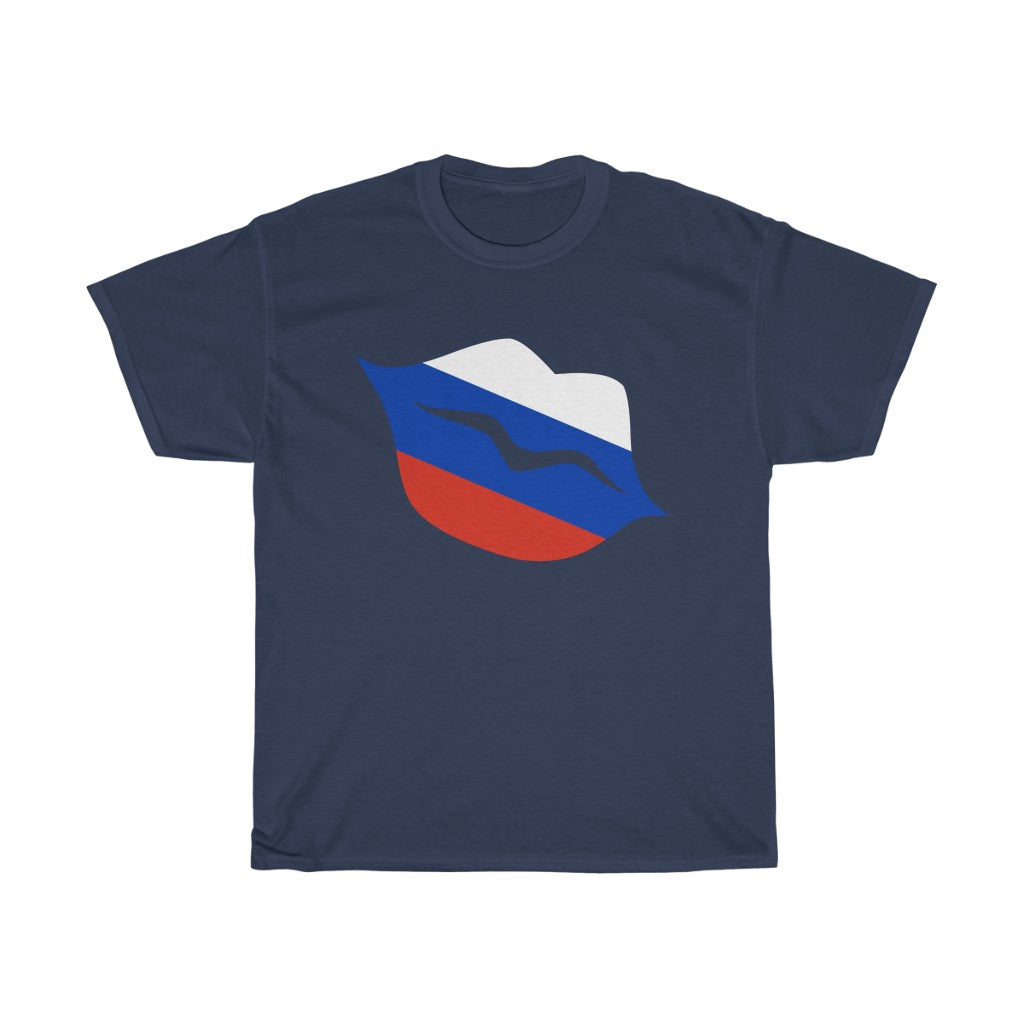 Russia Lips Flag Standard Tee - Unisex