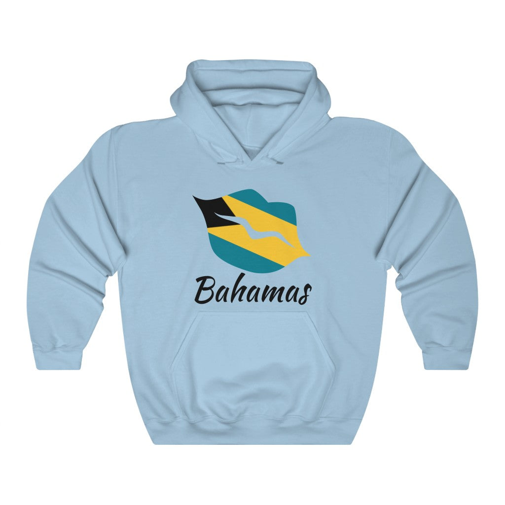 Bahamas Lips Flag Hoodie Sweatshirt 1 - Unisex