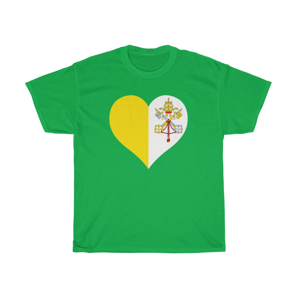 Holy See Heart Flag Standard Tee - Unisex