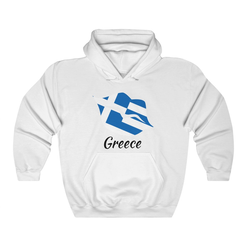 Greece Lips Flag Hoodie Sweatshirt 1 - Unisex